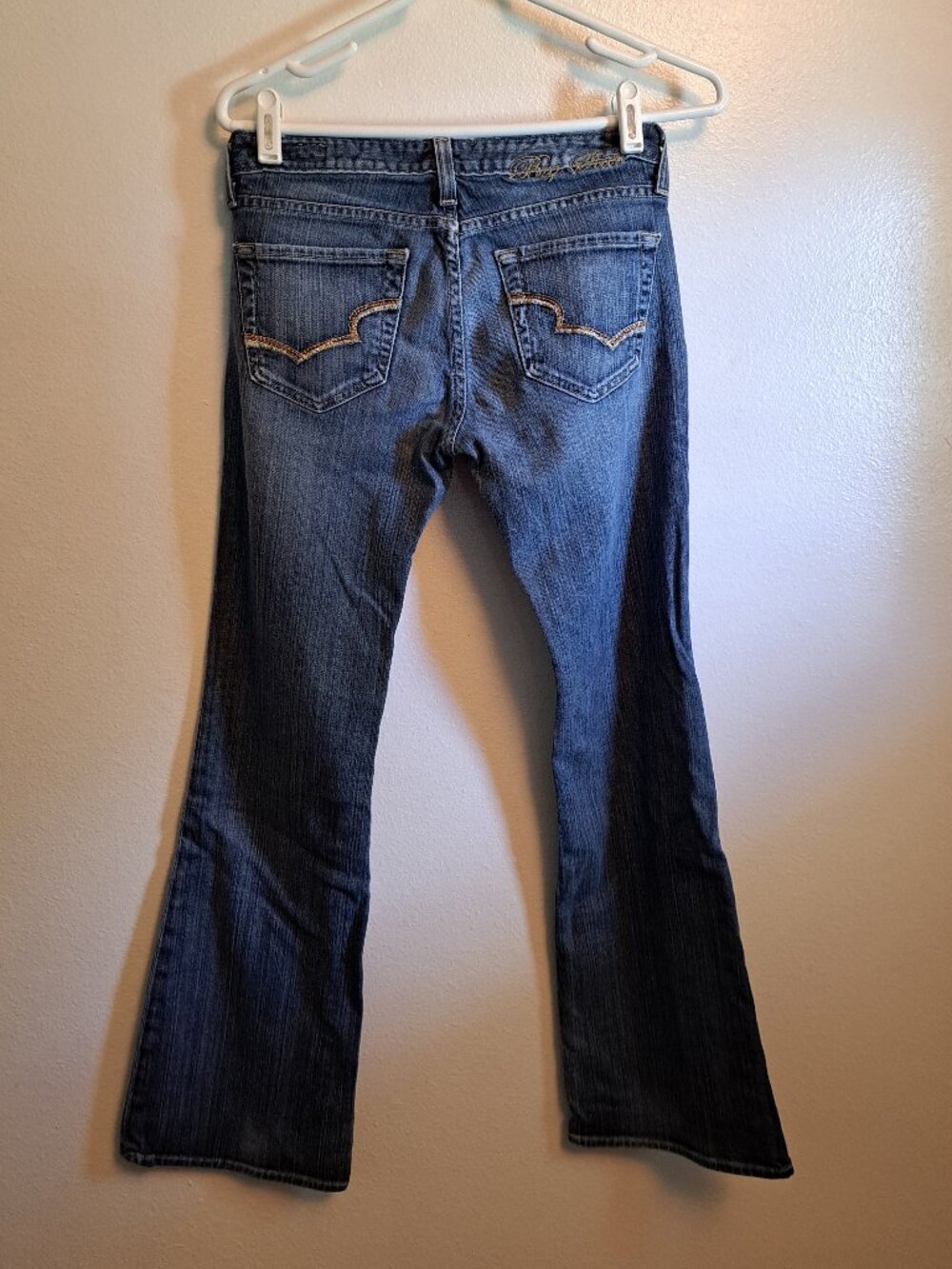 Big Star Sweet Low Rise Boot Denim Jeans With Embroidered Pockets